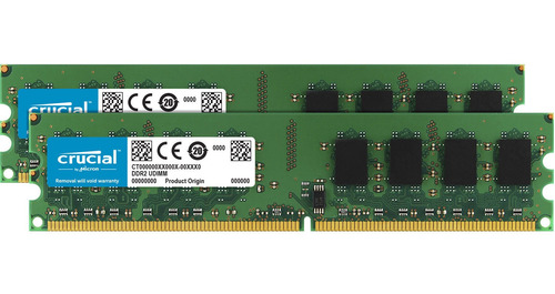 Crucial 2gb (2x1gb) Dimm Desktop Memory Upgrade Kit