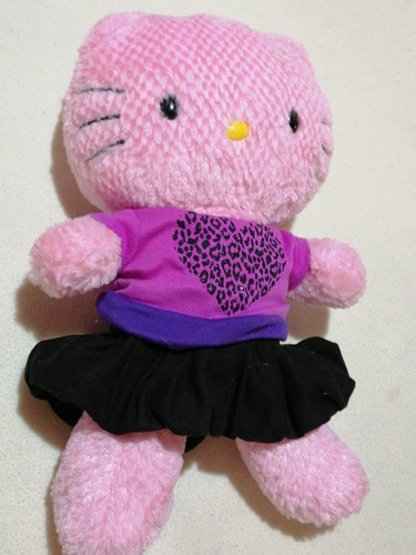 Peluche Original Hello Kitty Sanrio Build A Bear Falda Negra