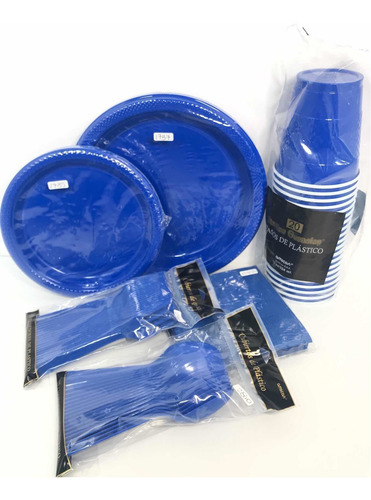 Desechables Fiesta Color Paq Completo P 40 Platos Vaso +más