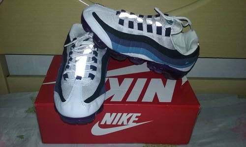 Tenis Nike Air Max 95 Plus Branco/azul/roxo Nº40 Original!