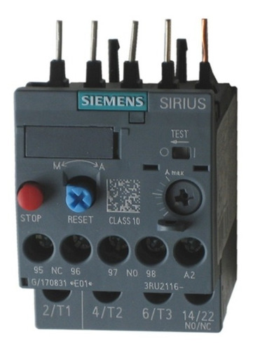 3ru2116-1fb0 Siemens Rel. Bimetalico S00 3.50 A 5.00 Amps