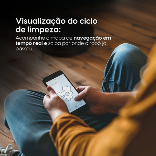 Robô Aspirador Ropo Smart Pet, Anti Pelos Com Conectividade Cor Preto 127/220V
