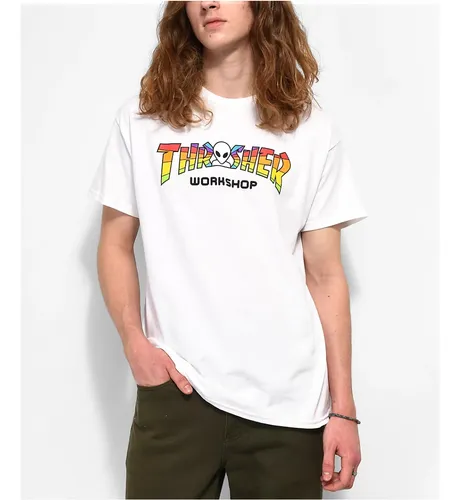Camisa thrasher blanca sale