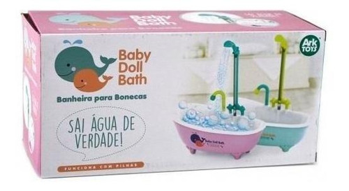 Banheira Para Boneca Com Chuveiro Ark Toys