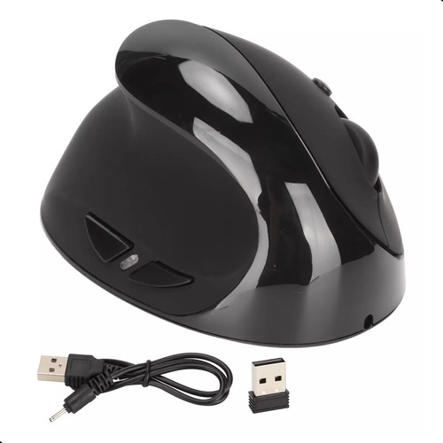 Mouse Sem Fio Vertical Ergonômico Conforto Usb Recarregável