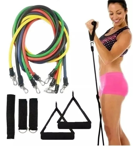 Set Bandas Elasticas Kit Bandas Resistencia Ejercicio 16 Pz