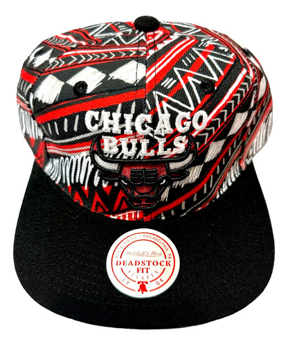 Gorra Mitchell And Ness Nba Game Day Pattern Bulls