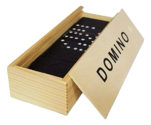 Juego De Mesa Domino De Viaje En Caja De Madera Didáctico