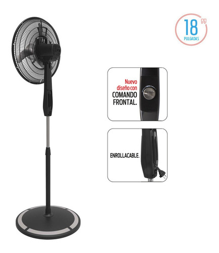 Ventilador De Pie Liliana 18 Pulgadas 75w 3 Velocidades