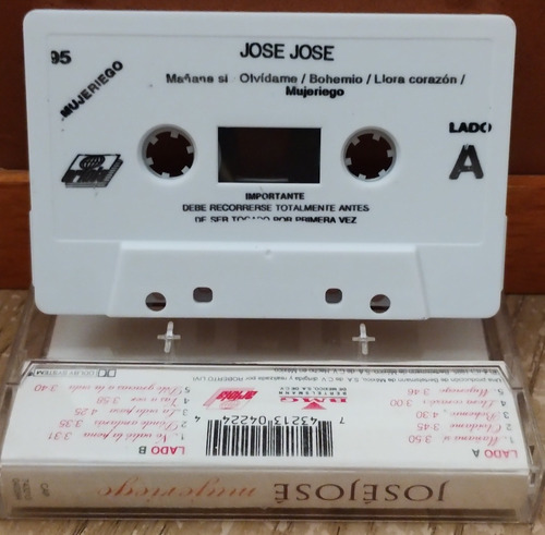 José José: Mujeriego, Cassette Original Excelente Condición (Usado)