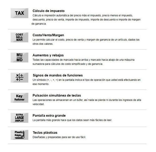 Imagen 5 de 7 de Calculadora Casio Hr-100rc De Escritorio + Transformador