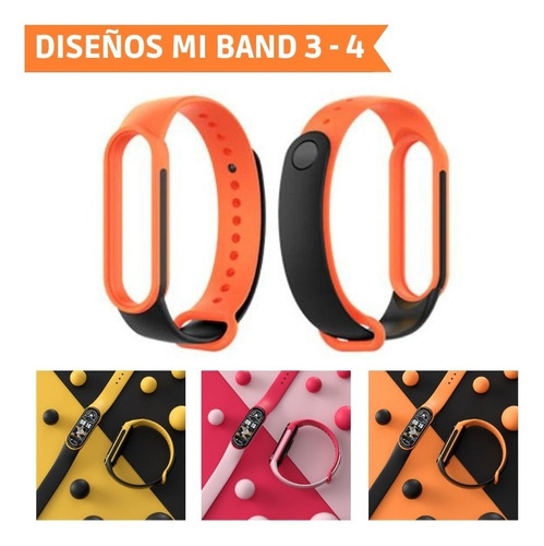 Pulsera Colores Para Xiaomi Mi Band 3 Y 4  Estilo Y Calidad!