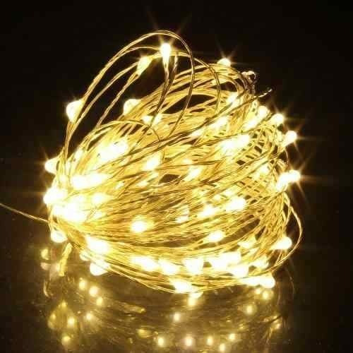 Imagen 3 de 7 de Luces Led Guirnalda Navidad Adorno Calida 50 Metros Boda