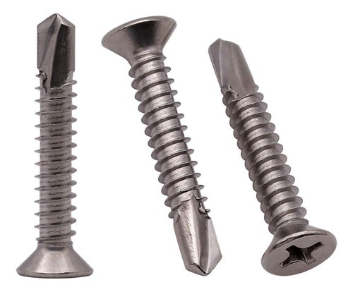 Tornillos Phillips Autoperforantes Acero Inoxidable 100 Piez