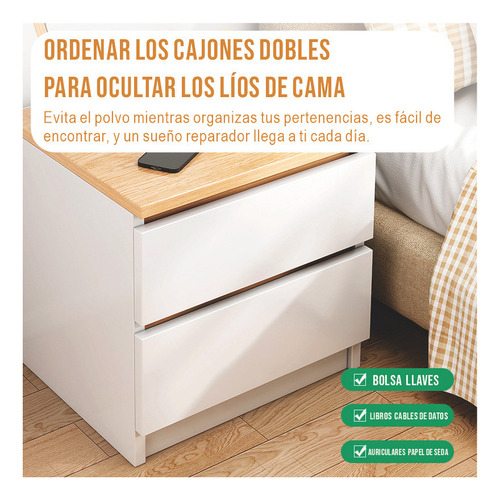 . Mesita De Noche Moderna Con Almacenaje Buro For Recamara