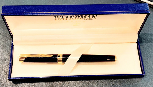 Waterman Blue Marine Azul Lapicera Pluma Oro 18k