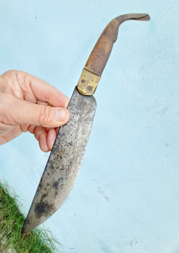 Navaja Gigante Española Cachas De Cuerno (Usado)