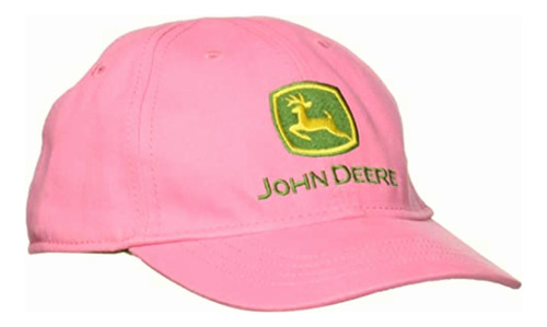 John Deere Little Girls' Trademark Baseball Cap, Pink,