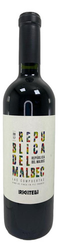 Vinho Riccitelli Republica Del Malbec Malbec 2017 750ml