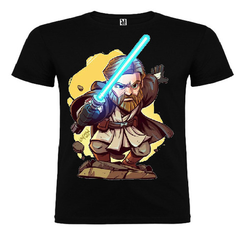 Polera Color Algodón 100% Niños Star Wars Jedi