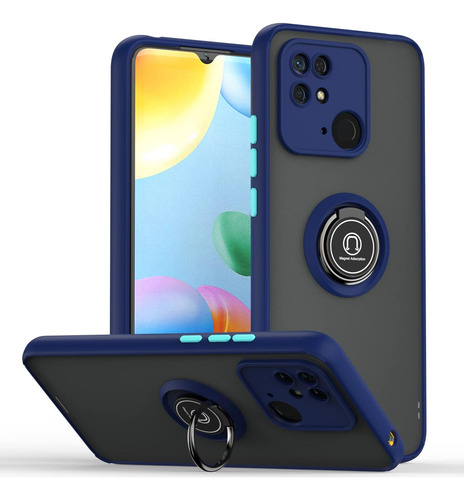 Funda Para Xiaomi Poco C40 Uso Rudo Humo Mate
