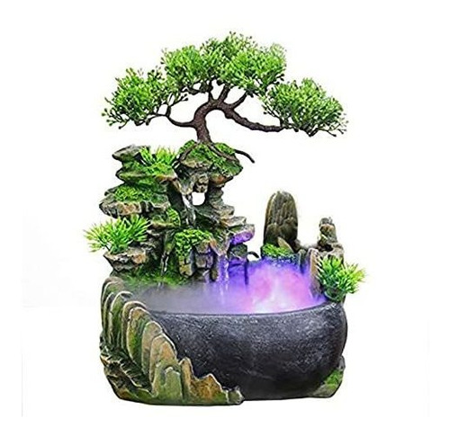 Fuente De Mesa Decoración Meditación Zen Cascada Agua