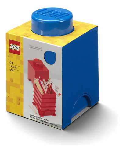 Lego Bloque Apilable Contenedor Brick 1 Cantidad de piezas 2 Azul