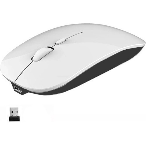 Imagen 4 de 4 de Mouse Inalambrico Usb Recargable Para Laptop Pc Computadora
