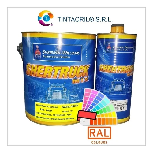 Pintura Poliuretánica Ral 6019 X 3.6 Lts. Verde Blanquecino