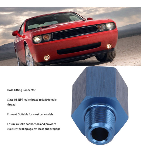 U Adaptador Para Conexión Tubería 1/8 Npt Macho A M10 Hembra