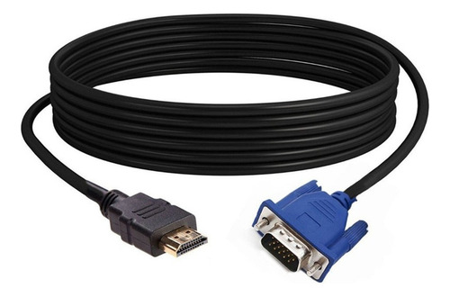 Conectores Hdmi Macho A Vga Chapados En Oro De 3 Metros