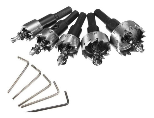 5 Brocas Copa Sierra Hss Carburo Para Metal Acero