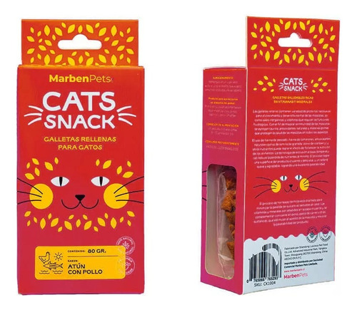 Marbenpets Cats Snacks Con Relleno Atún Con Pollo