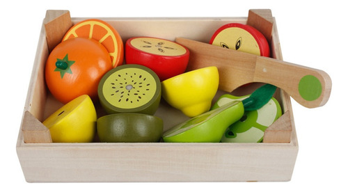 Cubiertos Magnéticos Para Niños, Juego De Frutas De Madera