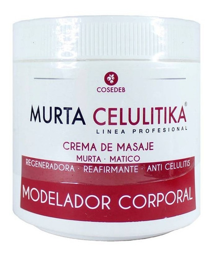 Imagen 1 de 1 de Crema Reafirmante Anti Celulitis Murta Matico Cosedeb 500grs