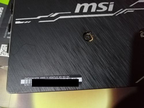 Nvidia Gtx 1660 Ti Msi Ventus Xs 6g Oc Edition Ddr6 (Usado)
