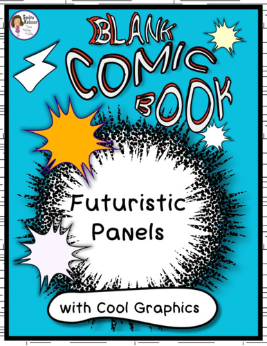 Libro: Blank Comic Book: Futuristic Panels With Cool Graphic