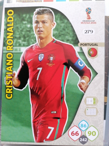 Carta Adrenalyn Mundial Rusia 2018 Cristiano Ronaldo 