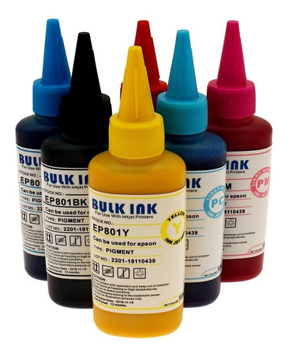Imagen 3 de 8 de Tinta Para Epson Policart Linea Comercial Combo 600ml