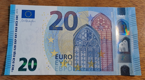 Billete 20 Euro Año 2015. Sin Circular.