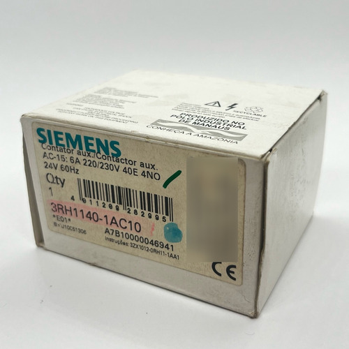 Contactor Auxiliar Siemens Sirius 3rh1140-1ac10 24v Ac