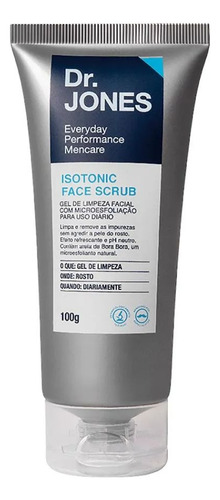 Gel De Limpeza Facial Com Microesfoliação 100g - Dr. Jones