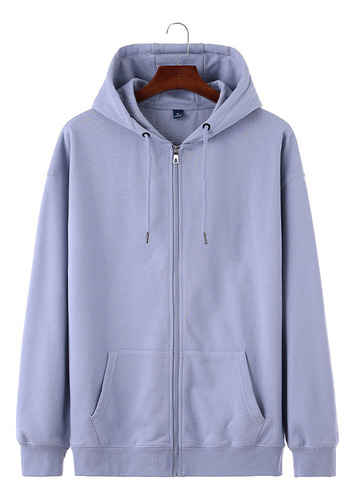 Sudadera Casual De Algodón Con Cremallera Y Capucha Para Hom