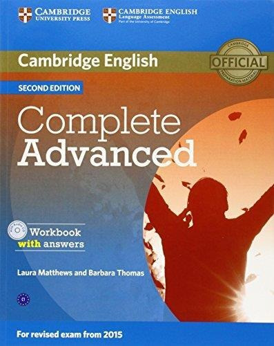 Complete Advanced 2 Ed.- Wb W Key   A Cd--cambridge Univ.pre