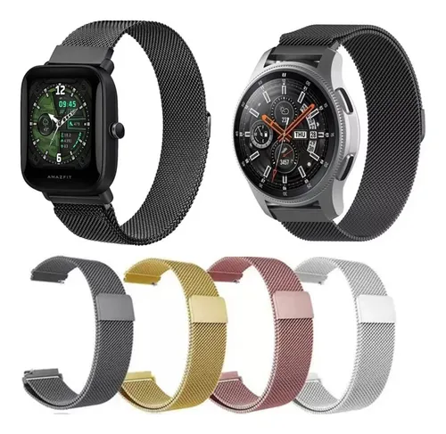 Malla 20mm 22mm Metalica Amazfit Bip S Lite Gts 2 Mini Gtr2