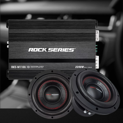 Amplificador 1 Ch+ 2 Subwoofer 8 PuLG Rock Series