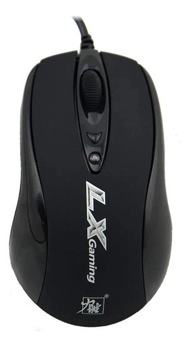 Mouse Gamer Lx-305 2400 Dpi Ergonómico - 3 Botones - Lisheng Color Negro