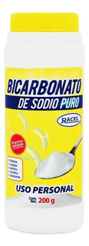 Racel Bicarbonato De Sodio Puro Uso Personal 200 Gr 