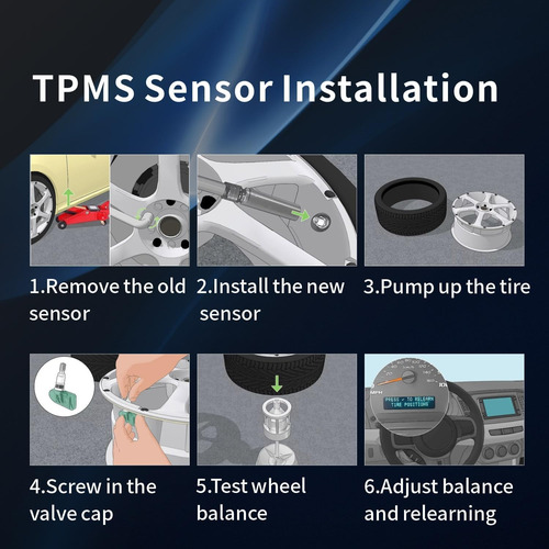 4 Sensor Llanta Presión Tpms Para Ford Mustang Explorer F150