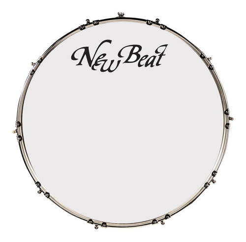 Tambora De 24 X 20 Pulgadas Color Blanco New Beat Nbmd-2420c